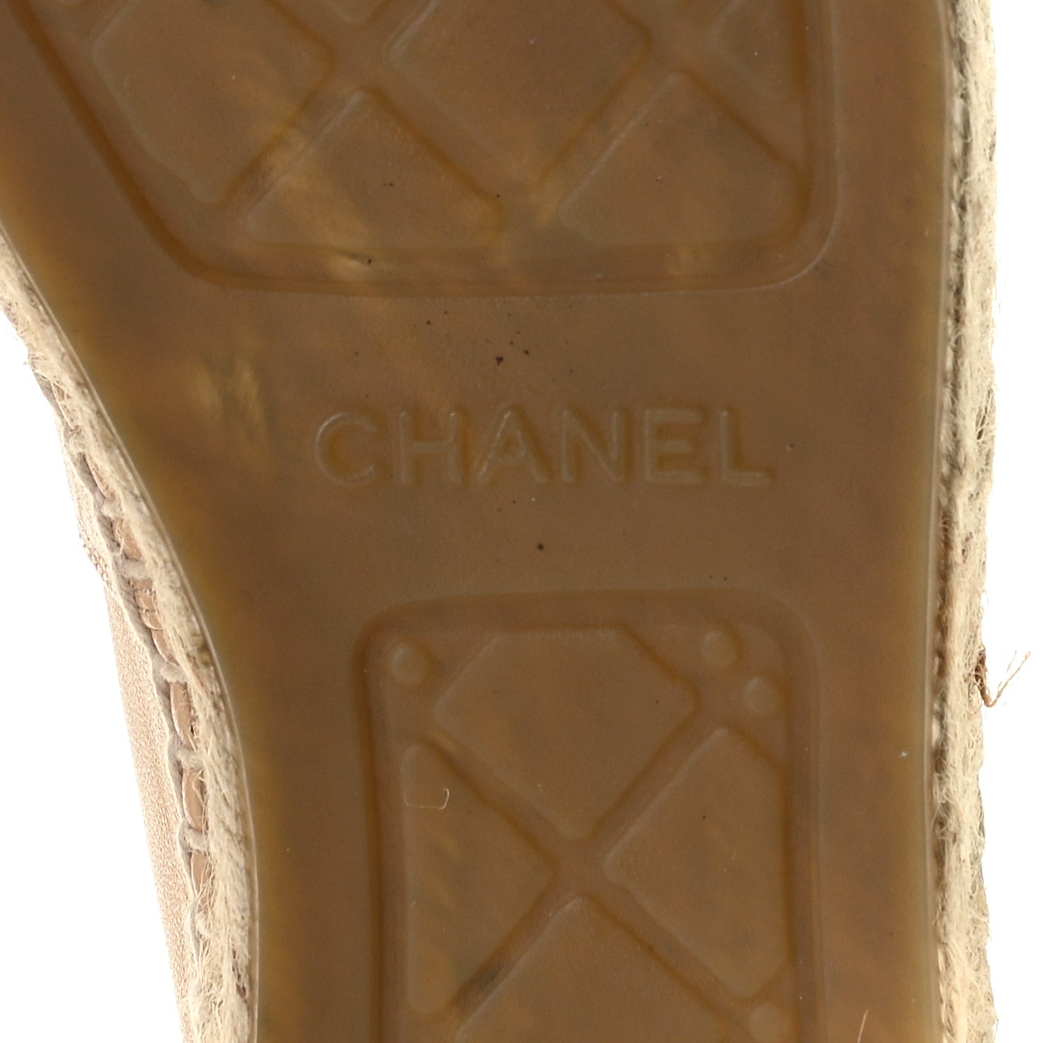 Chanel Lambskin CC Espadrilles 40 Beige Black 8 of 14