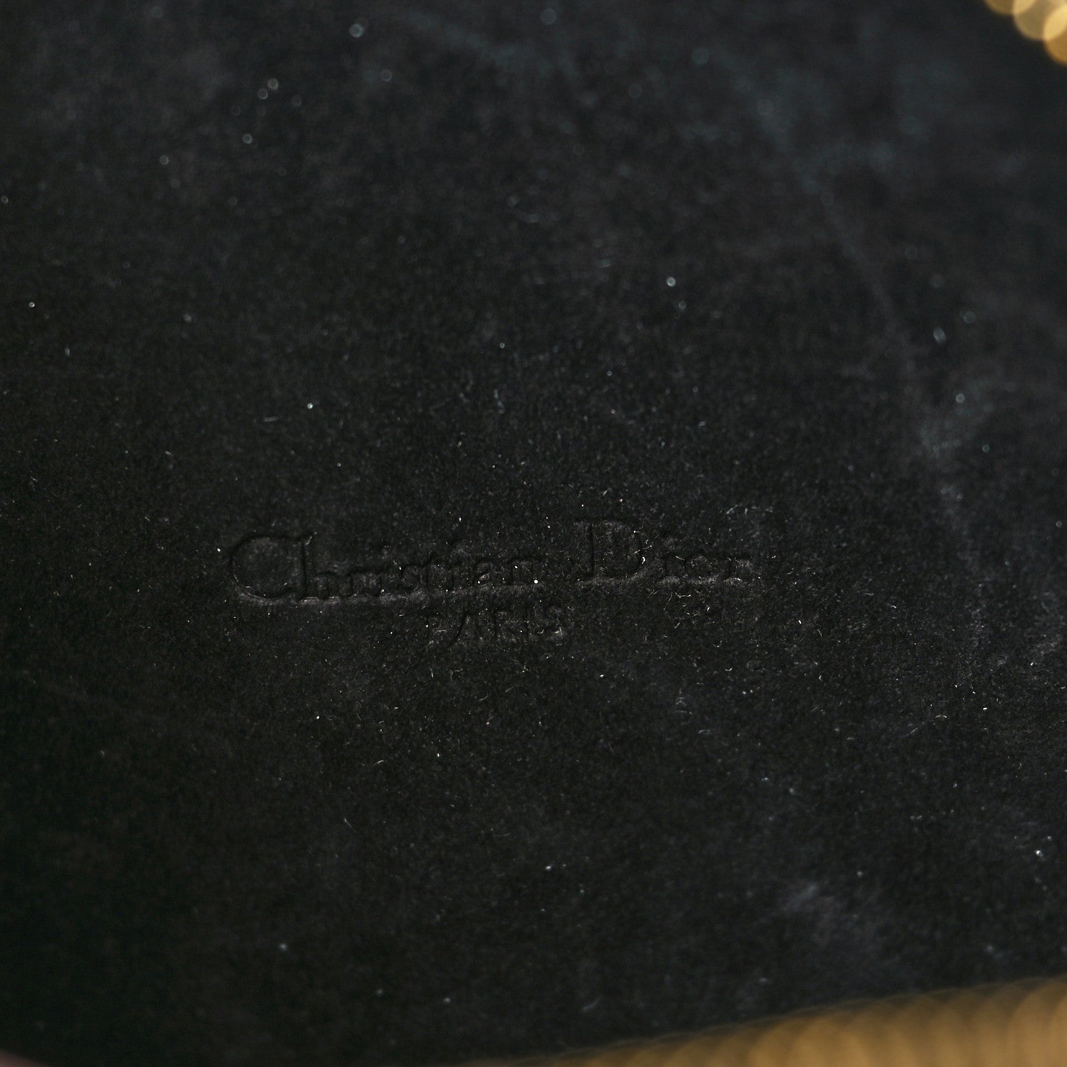 Christian Dior Grained Calfskin Caro Double Pouch Black 5 of 6