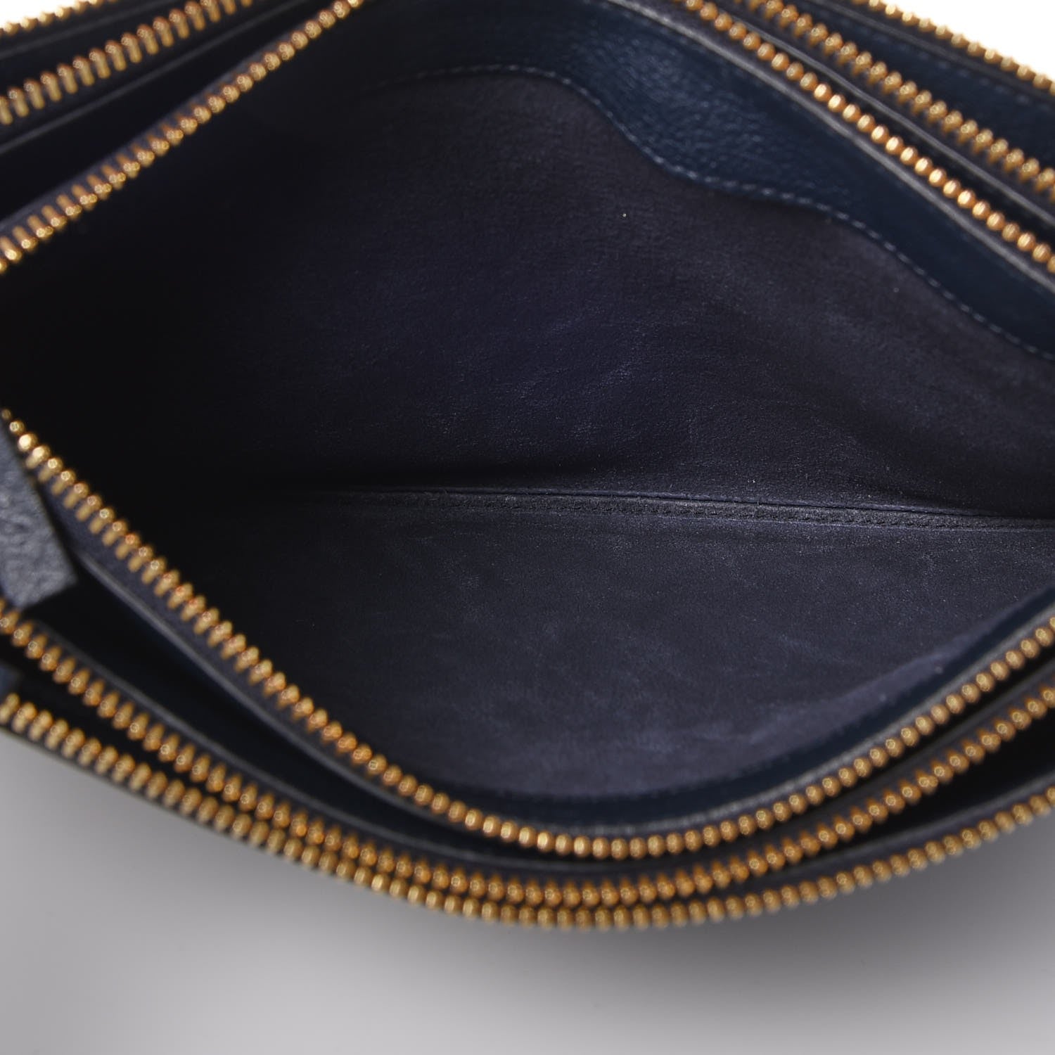 Celine Goatskin Large Trio Crossbody Bag Dark Blue 6 of 10