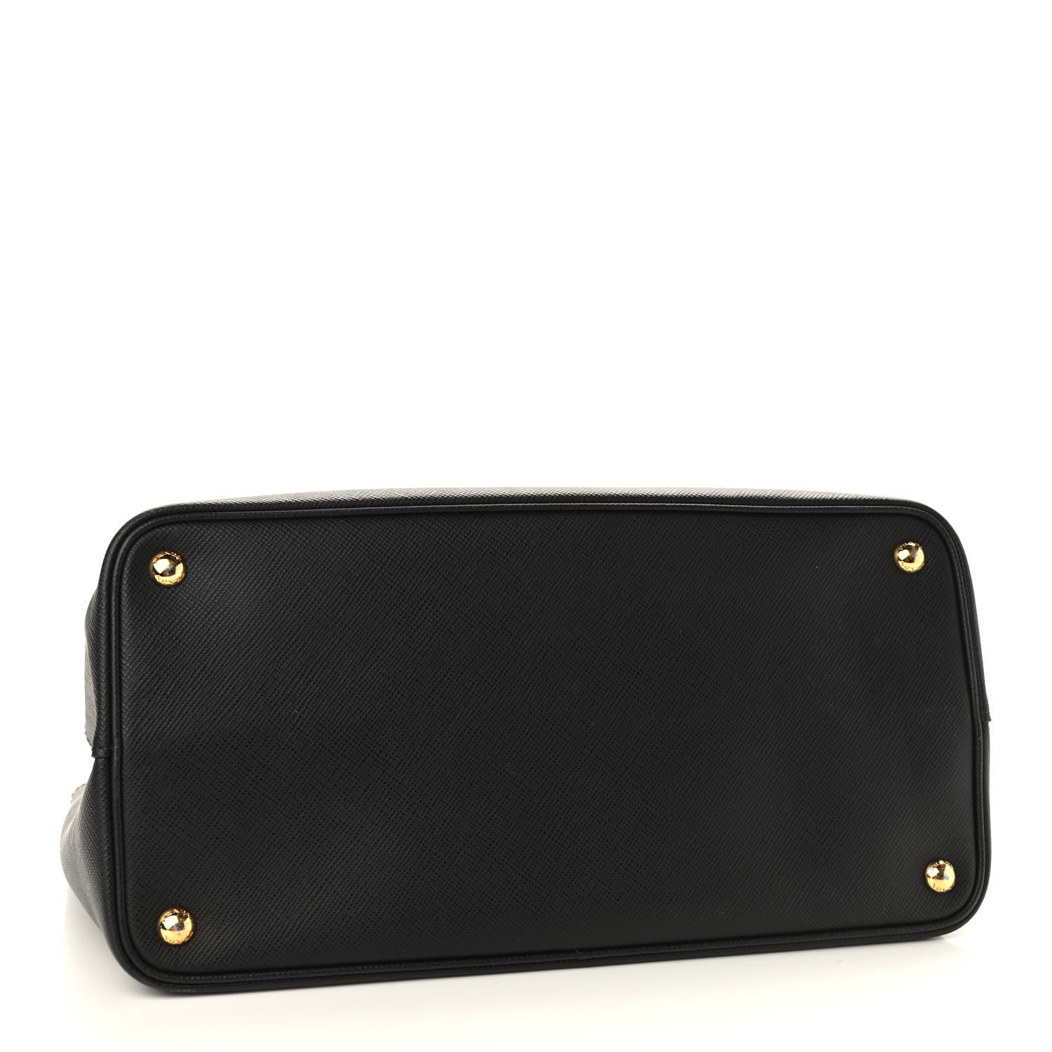 Prada Saffiano Cuir Large Double Bag Nero Black Ciliegia 4 of 18