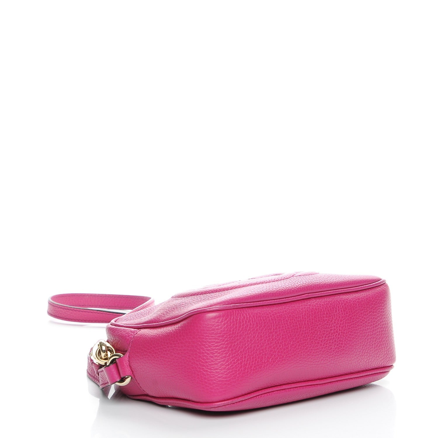 Gucci Pebbled Calfskin Small Soho Disco Bag Bright Bougainvillea 4 of 8