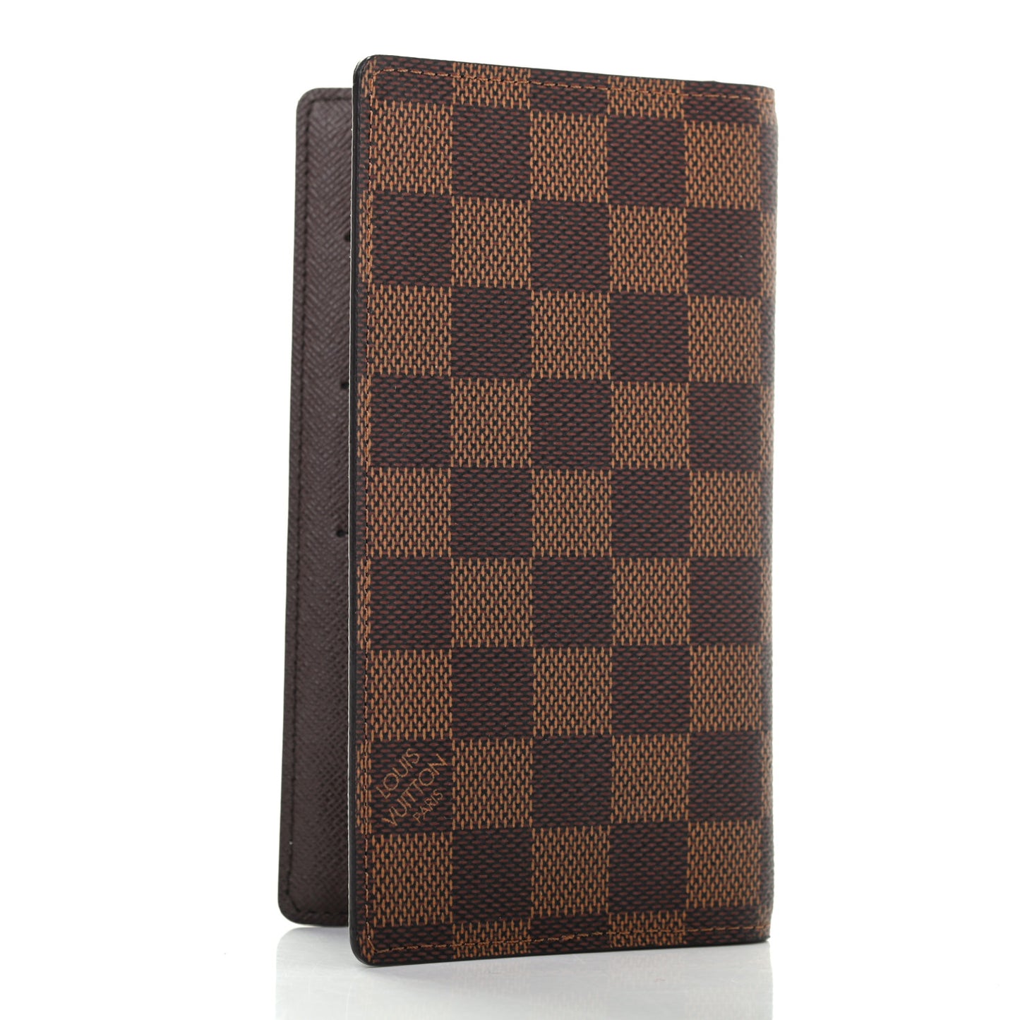 Damier Ebene Checkbook Cover Wallet