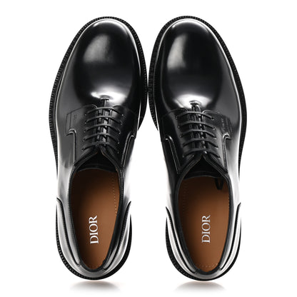 Christian Dior Calfskin Mens Derby Shoes 42 Black 2 of 9