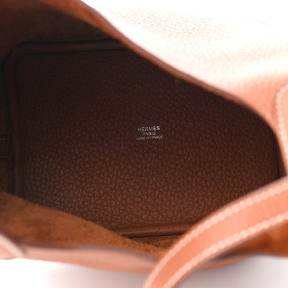 Hermes Taurillon Clemence Picotin Lock 18 PM Gold 5 of 10