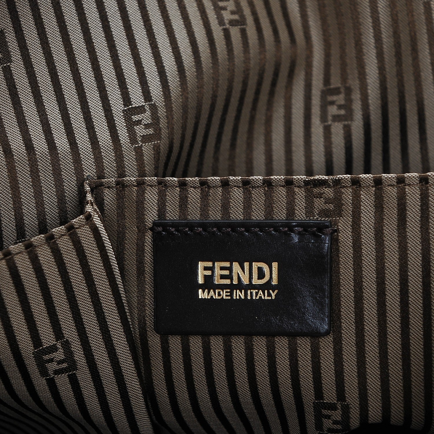 Fendi Calfskin Calf Hair Large Chameleon Tote Brown 6 of 8