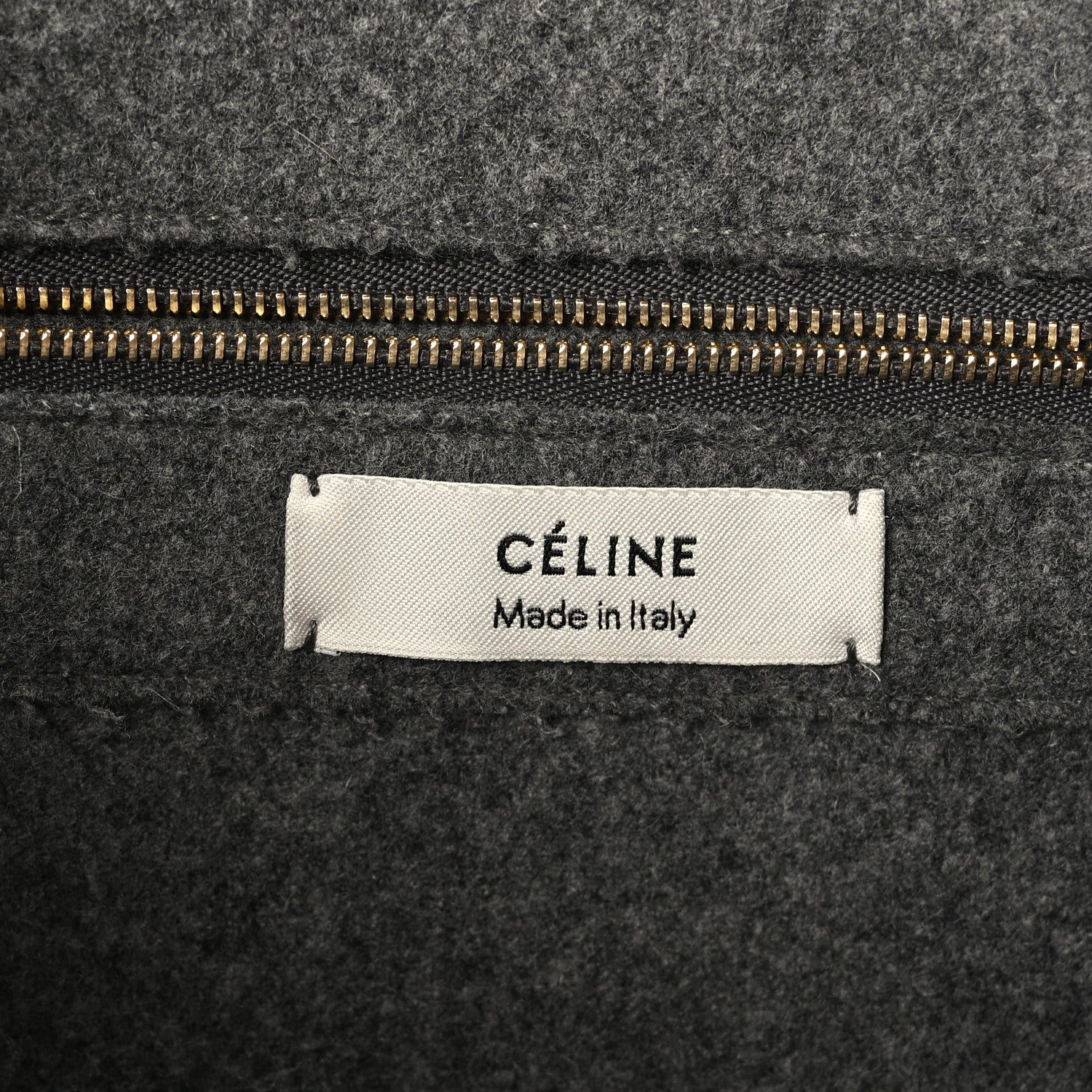 Celine Wool Felt Orb Bag Grey 6 of 8