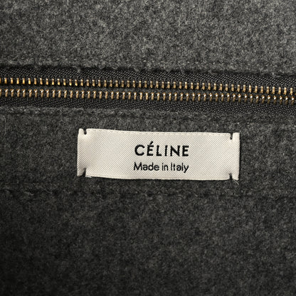 Celine Wool Felt Orb Bag Grey 6 of 8