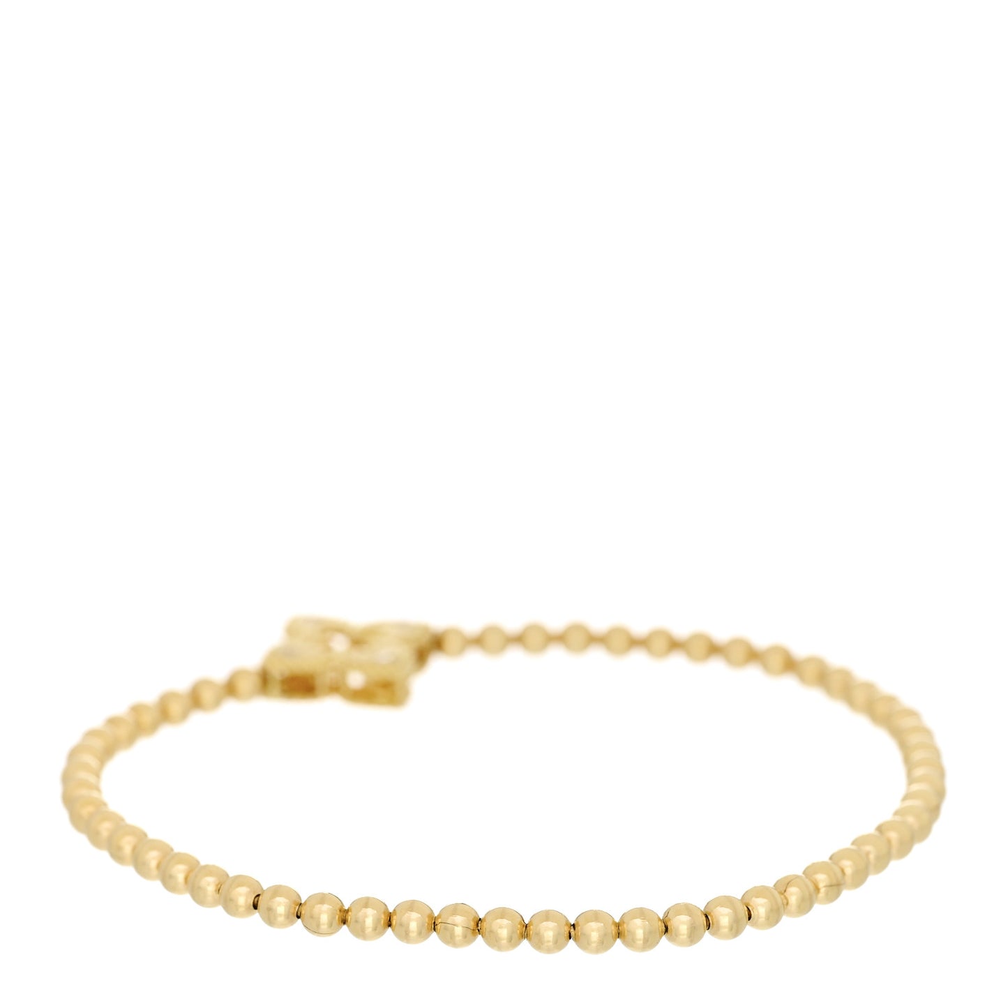 18K Yellow Gold Diamond Petite Venetian Small Station Stretch Bracelet