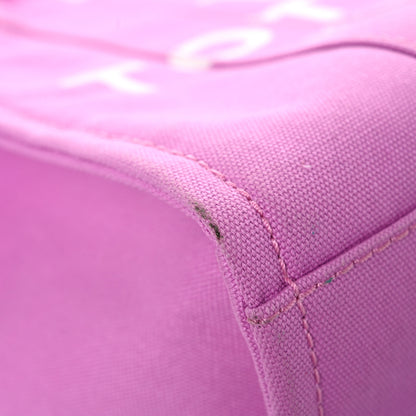 Marc Jacobs Cotton Canvas Medium The Traveler Tote Bag Pink 7 of 19