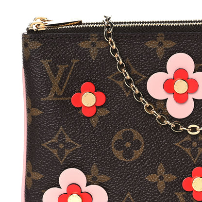 Louis Vuitton Monogram Blooming Flowers Double Zip Pochette 9 of 9