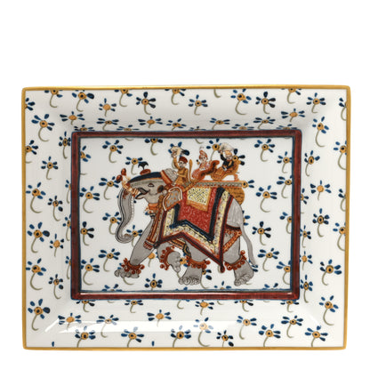 Hermes Porcelain Beloved India Change Tray White Multicolor 1 of 6