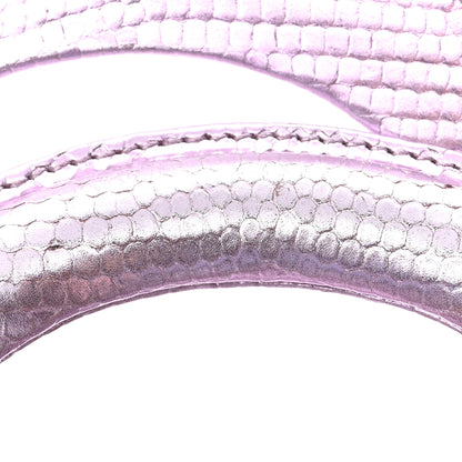 Christian Dior CHRISTIAN DIOR Metallic Lizard Mini Lady Dior Pink 12 of 17