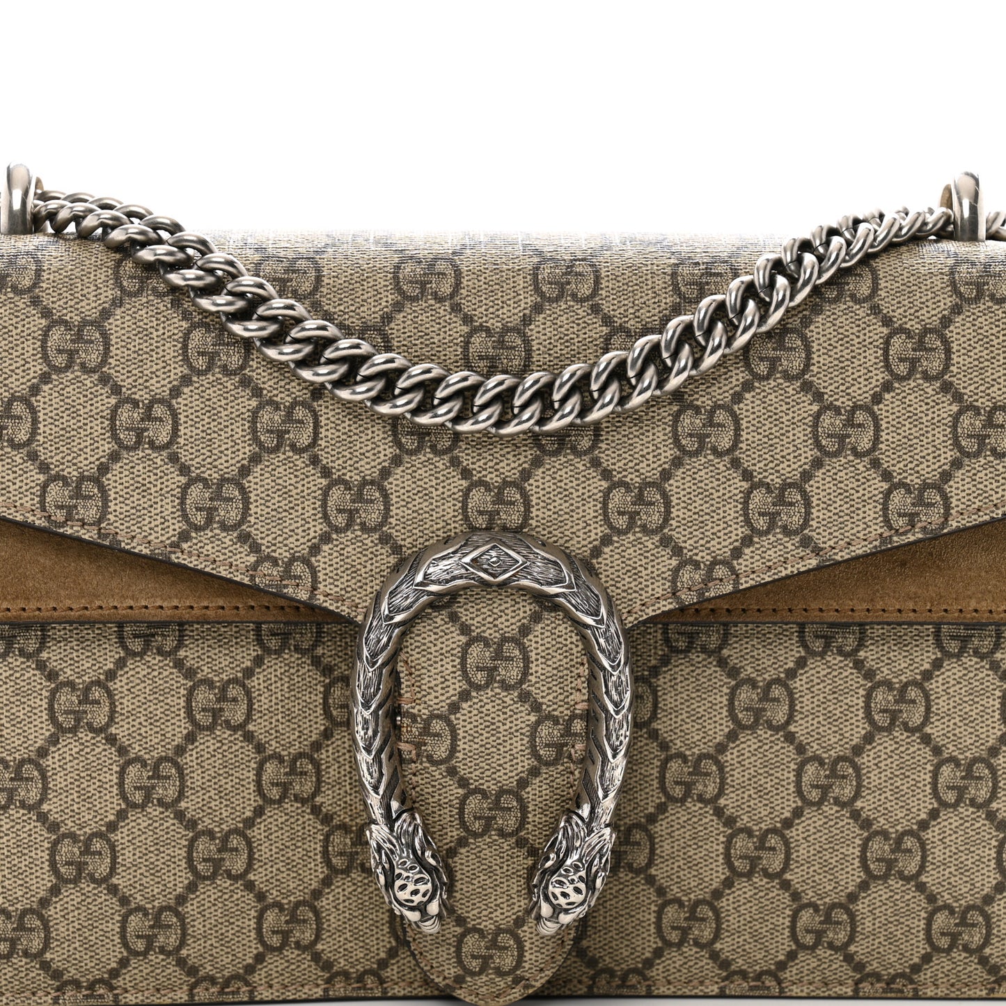 GG Supreme Monogram Small Dionysus Shoulder Bag Taupe