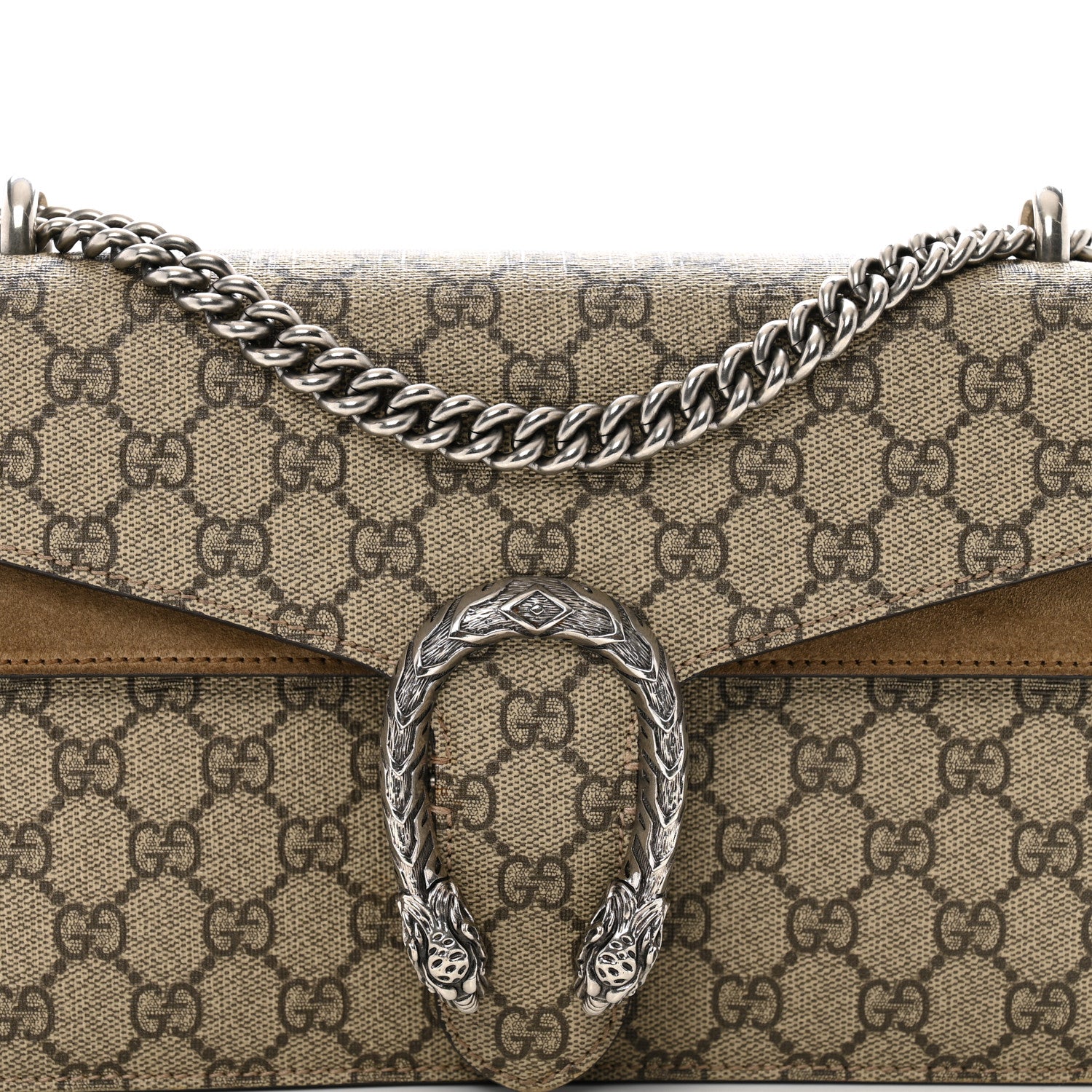 Gucci GG Supreme Monogram Small Dionysus Shoulder Bag Taupe 8 of 12