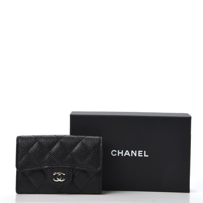 Chanel Caviar Quilted Flap Card Holder Black 10 of 10