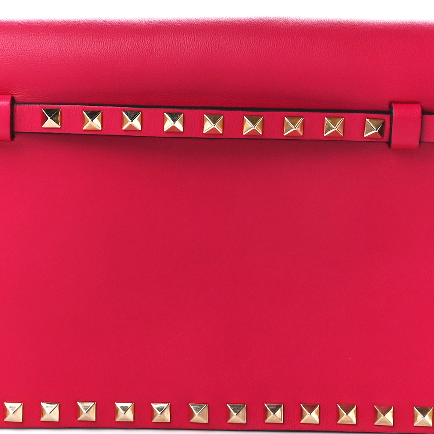 Nappa Rockstud Wristlet Clutch Cyclamin