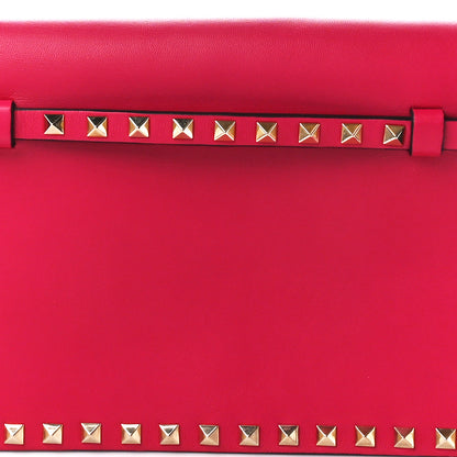Valentino Garavani Nappa Rockstud Wristlet Clutch Cyclamin 9 of 11