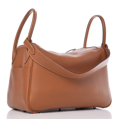 Hermes Taurillon Clemence Lindy 34 Gold 3 of 7