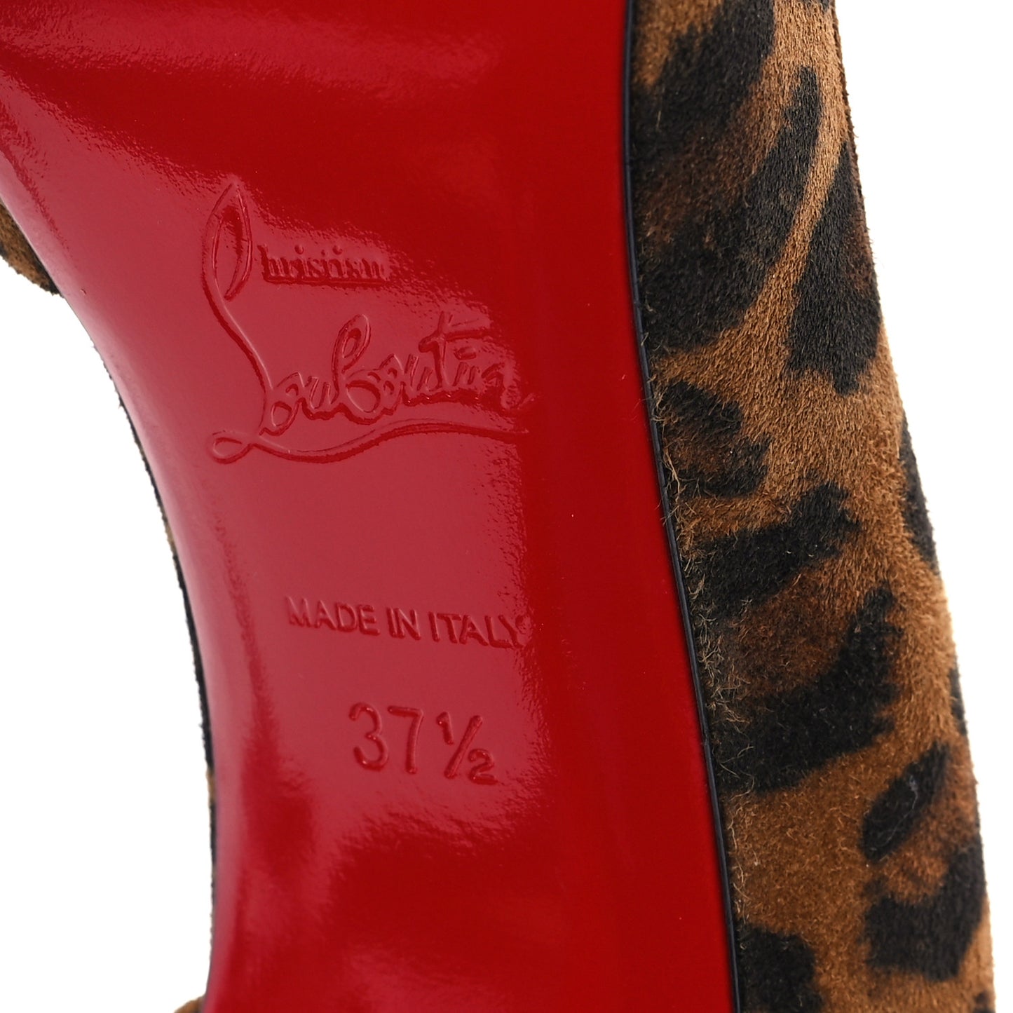 Veau Velours Kitty Iriza 100 Pumps 37.5 Leo