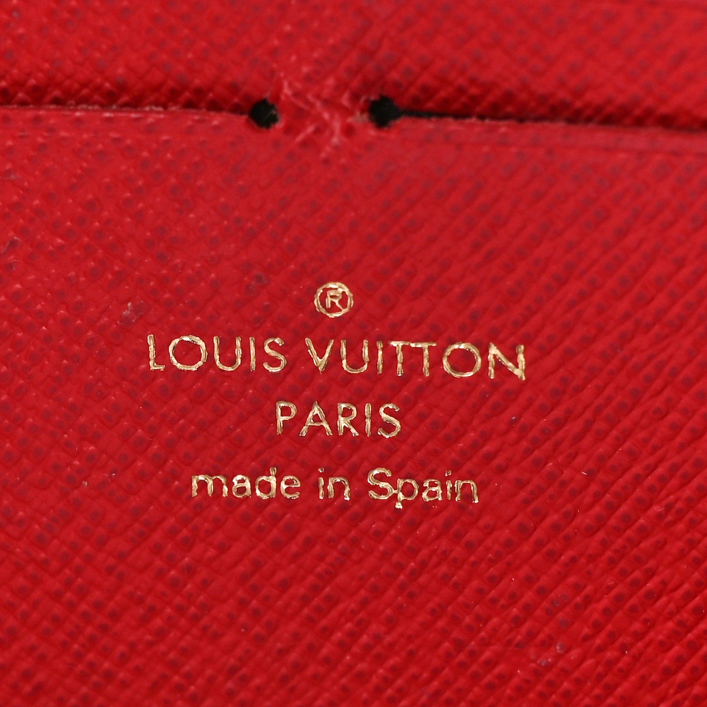 Louis Vuitton Damier Ebene Clemence Wallet Cherry 6 of 7