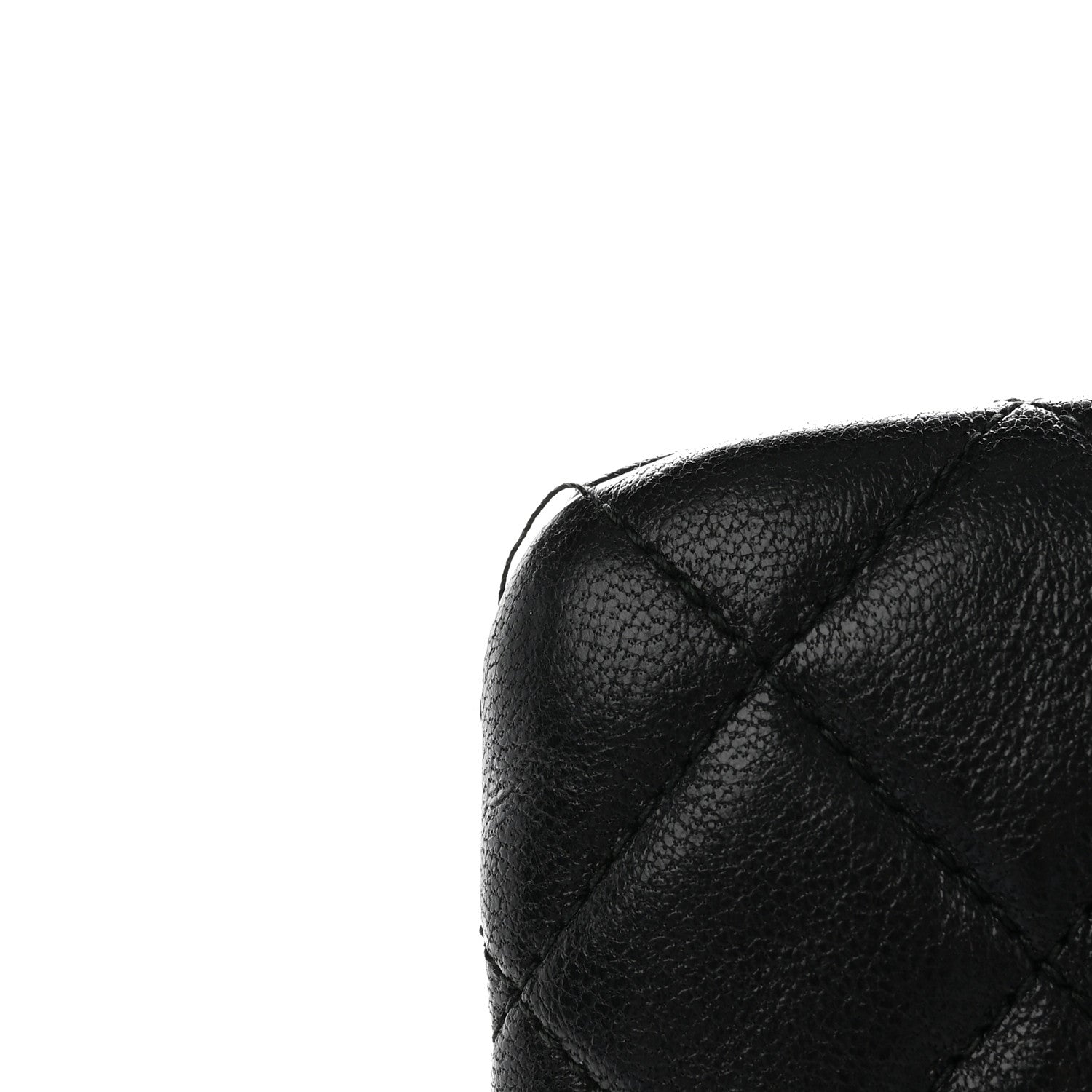 Chanel Lambskin Quilted Large Vintage Mademoiselle Cosmetic Case Black 9 of 12