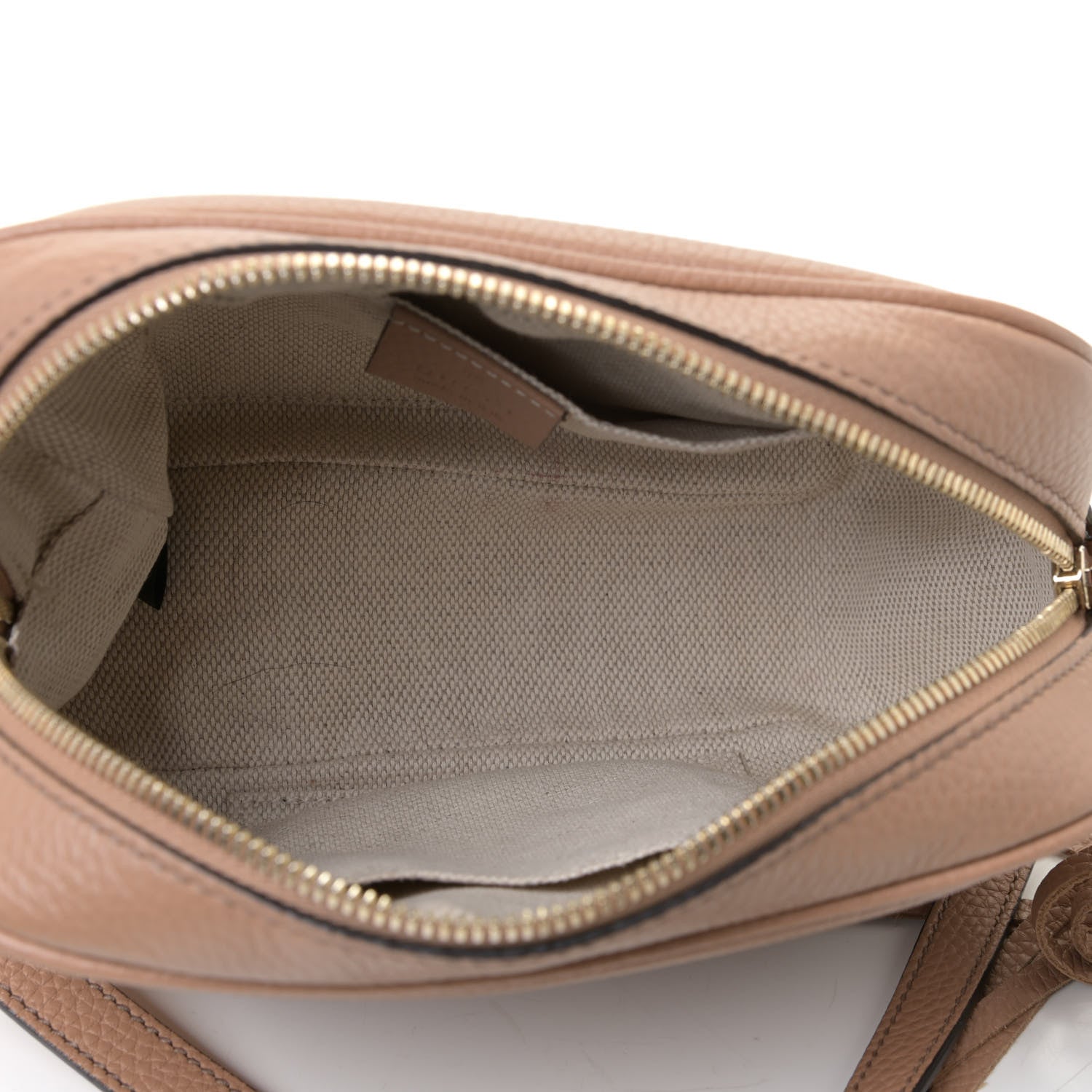 Gucci Pebbled Calfskin Small Soho Disco Bag Rose Beige 7 of 9