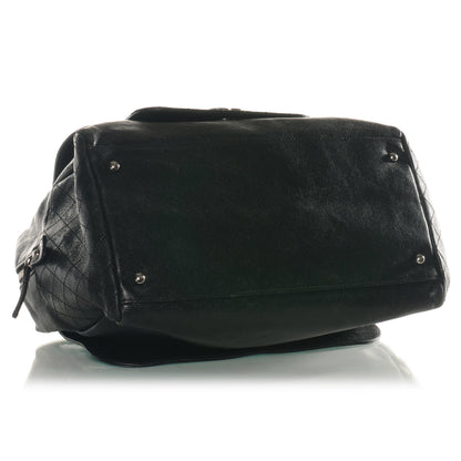 Chanel Glazed Caviar Pocket In The City Tote Black 4 of 8