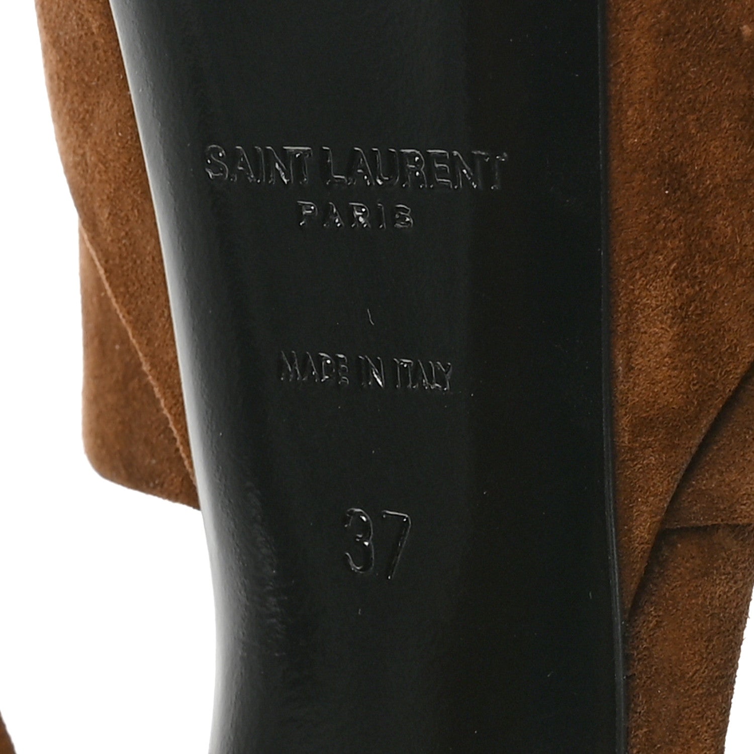 Saint Laurent Cachemire Jodie 95 Tanouk Platform Sandals 37 Land 7 of 9