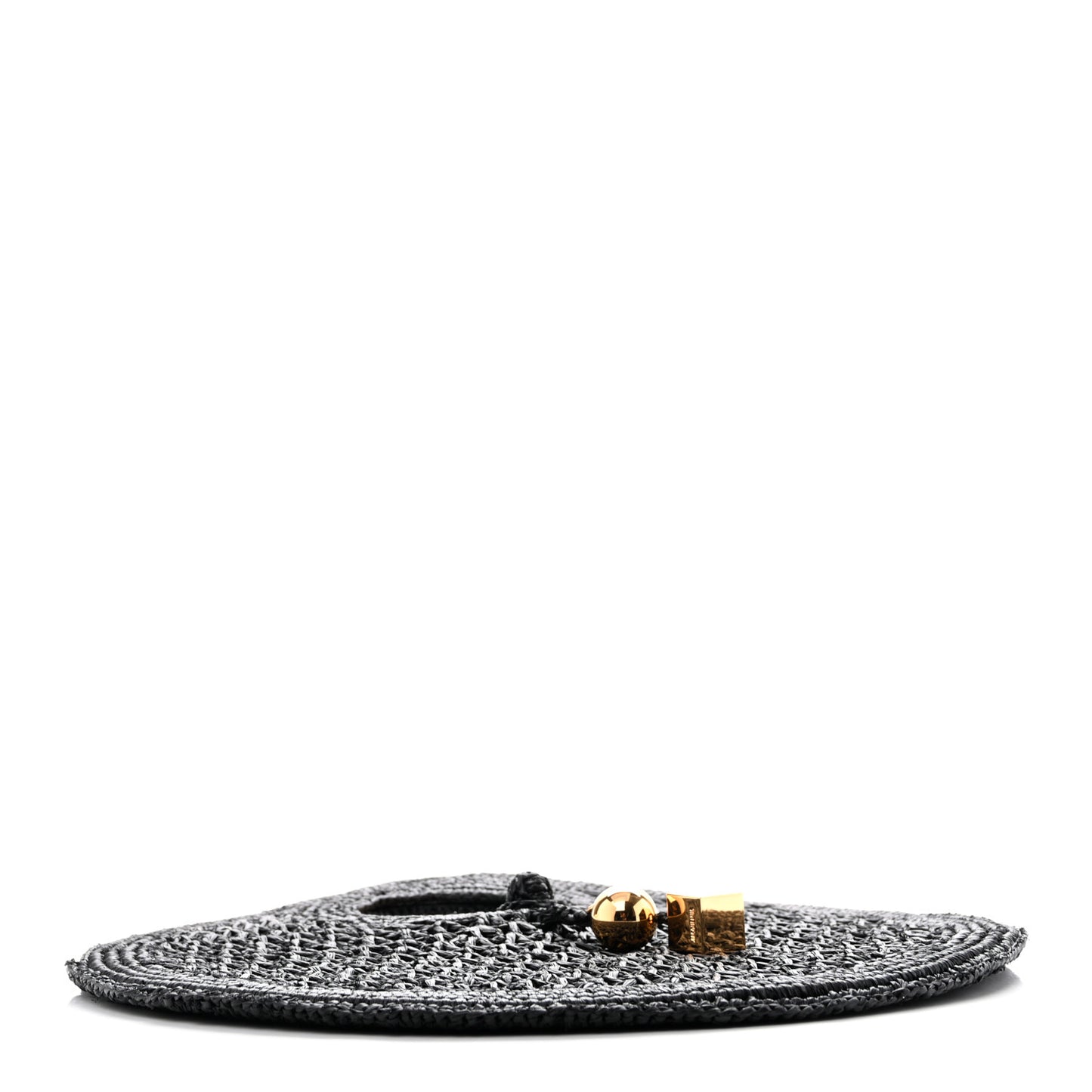 Raffia Le Petite Rond Spiaggia Handbag Black