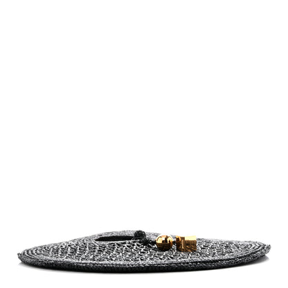 Jacquemus Raffia Le Petite Rond Spiaggia Handbag Black 4 of 10
