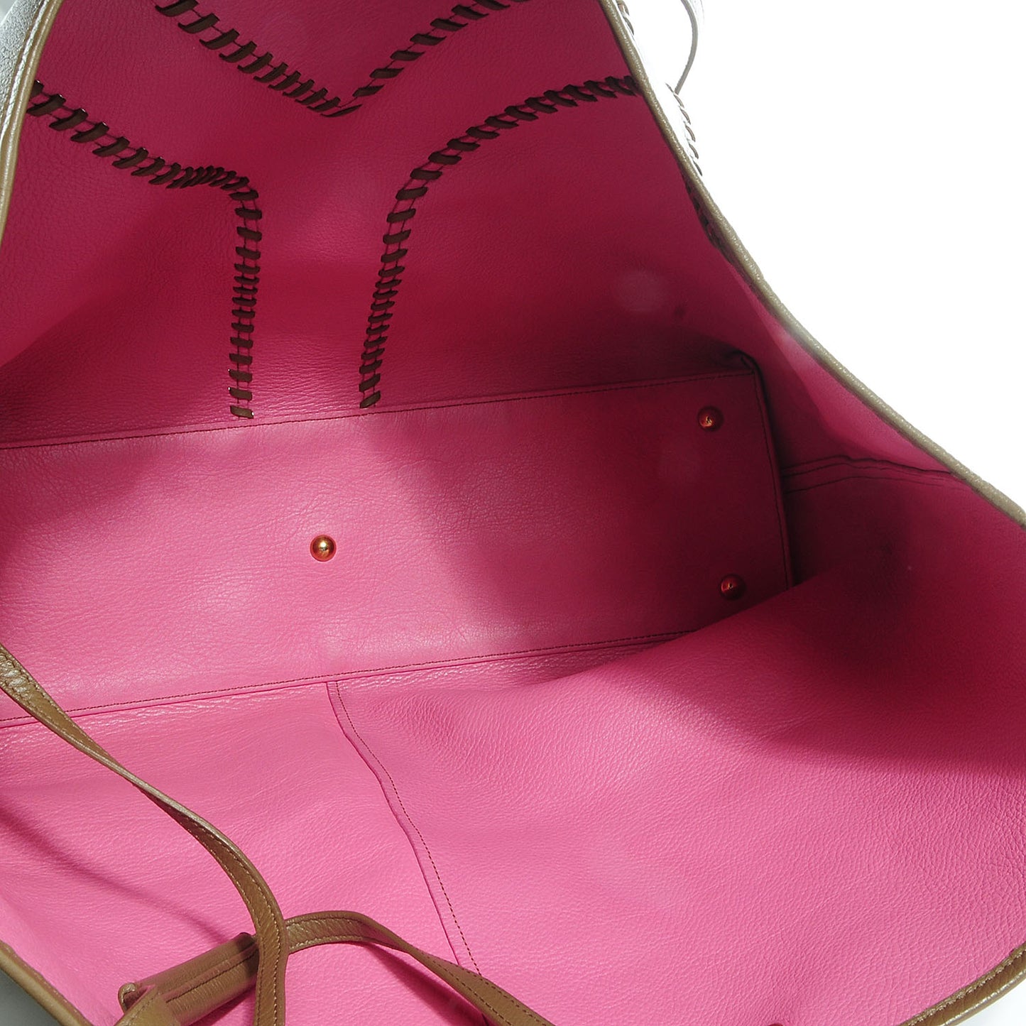 Leather Large Neo Double Reversible Tote Camel