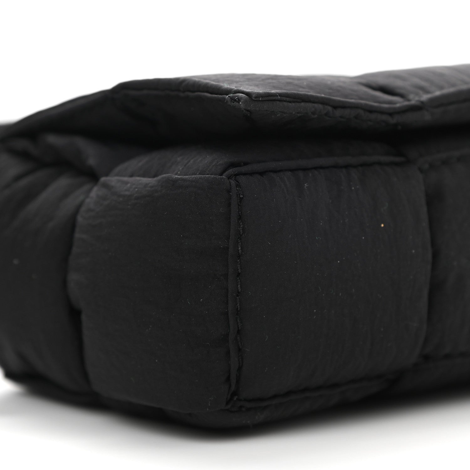 Bottega Veneta Nylon Intrecciato Mini Padded Tech Candy Cassette Bag Black 9 of 10