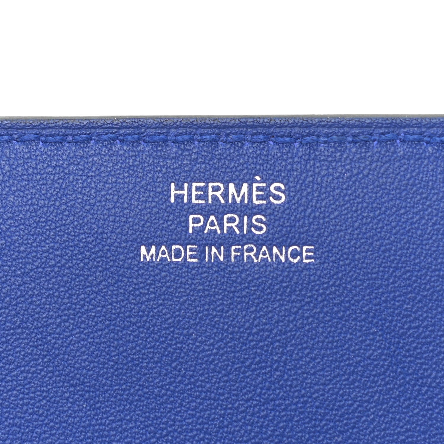 Hermes Epsom H-Postal Mini Card Holder Bleu Royal 7 of 8