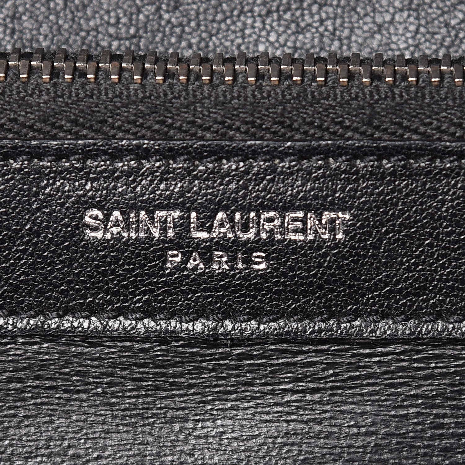 Saint Laurent Sheepskin Matelasse Chevron Monogram Large College Satchel Black 9 of 23