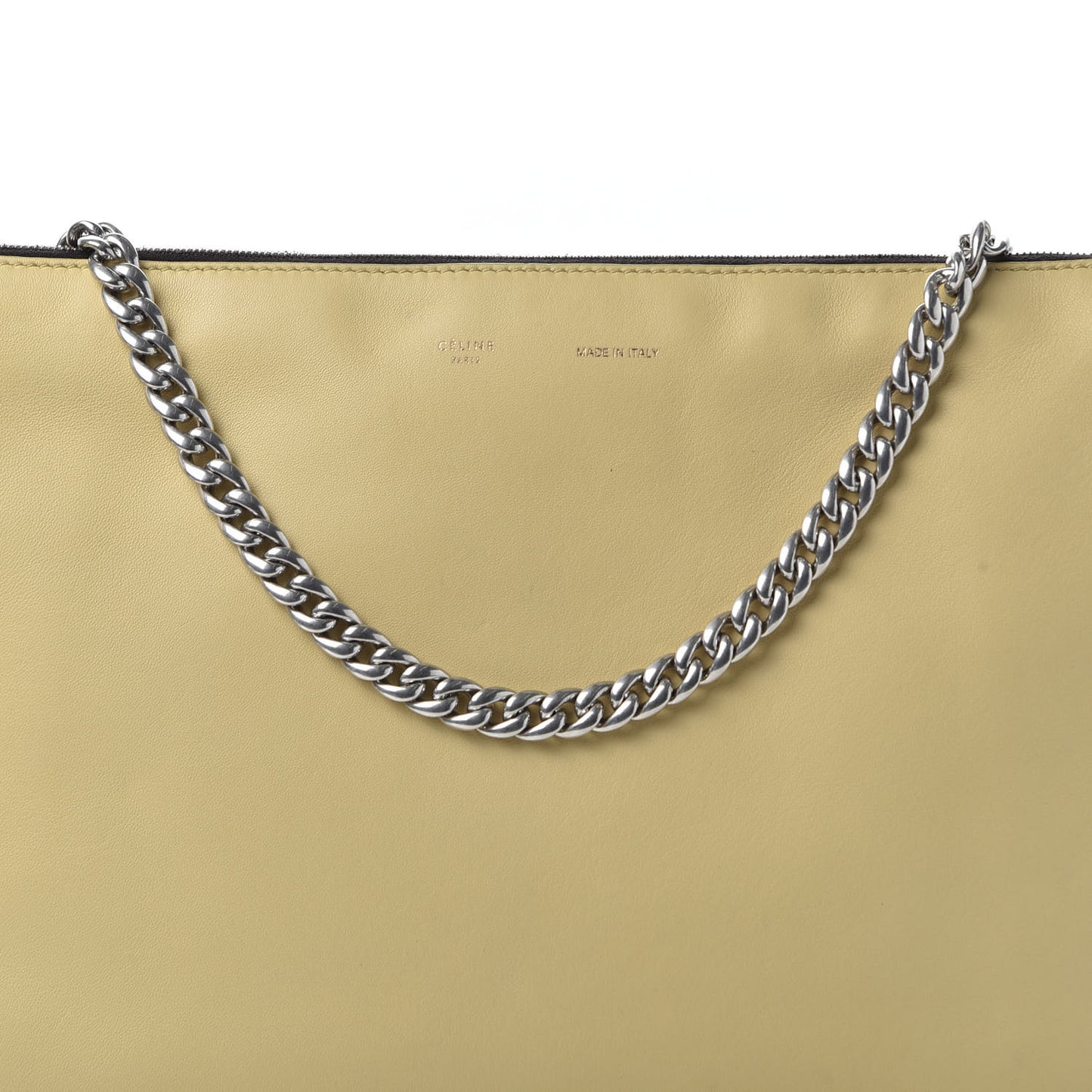 Lambskin Soft Trio Zipped Bag Vanilla