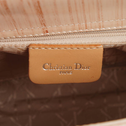 Christian Dior Wood Printed Glazed Calfskin Micro Lady Dior Beige 6 of 9