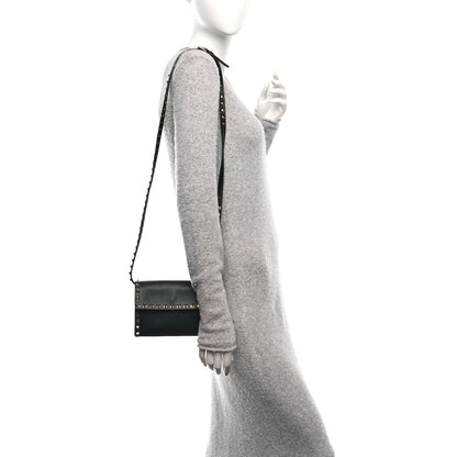 Valentino Garavani Grained Calfskin Rockstud Crossbody Bag Black 2 of 9
