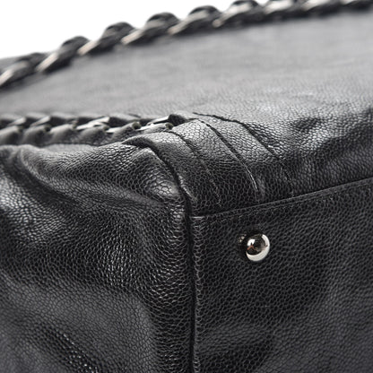 Chanel Glazed Caviar Modern Chain Tote Black 10 of 11