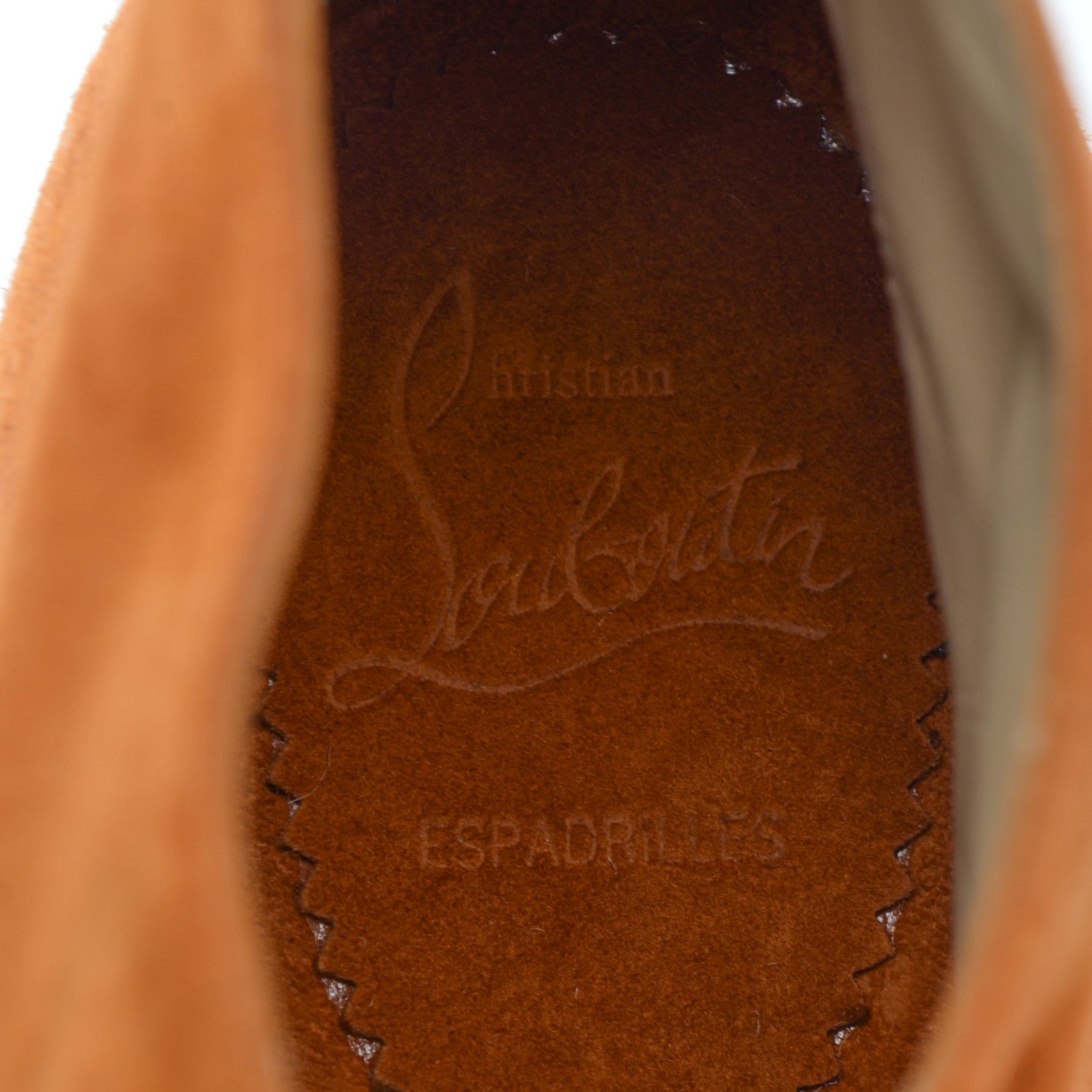 Christian Louboutin Mens Veau Suede Cadaques Flat Espadrille 44 Fauve 7 of 7