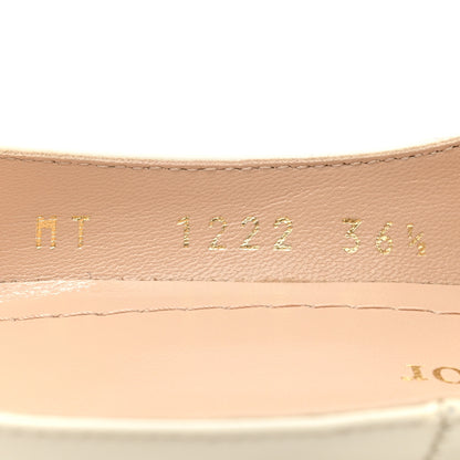 Christian Dior Patent Calfskin Aime Ballet Flats 36.5 White 7 of 9