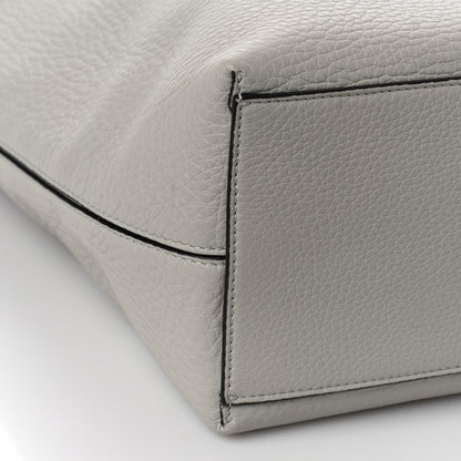 Valentino Garavani Grained Calfskin Rockstud Shoulder Tote Opal Grey 8 of 8