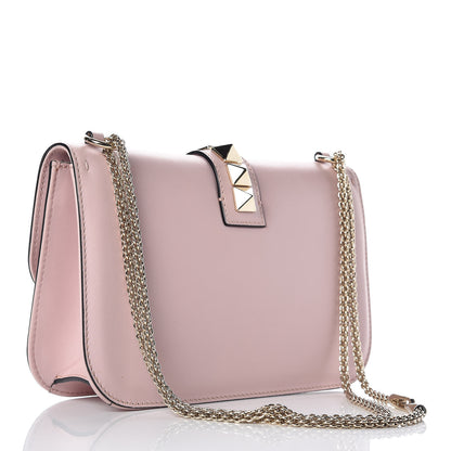Valentino Garavani Vitello Medium Glam Lock Rockstud Flap Water Rose 3 of 10