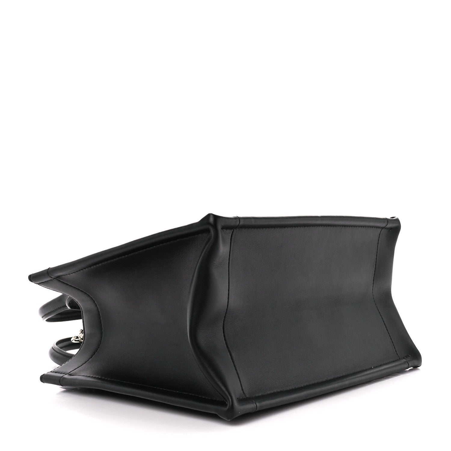 Christian Dior Calfskin Cannage Small Book Tote Black 4 of 11
