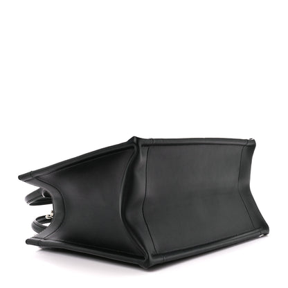 Christian Dior Calfskin Cannage Small Book Tote Black 4 of 11