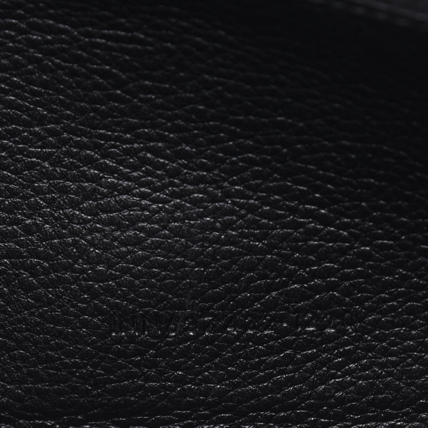Grained Calfskin Zip Around Wallet Black