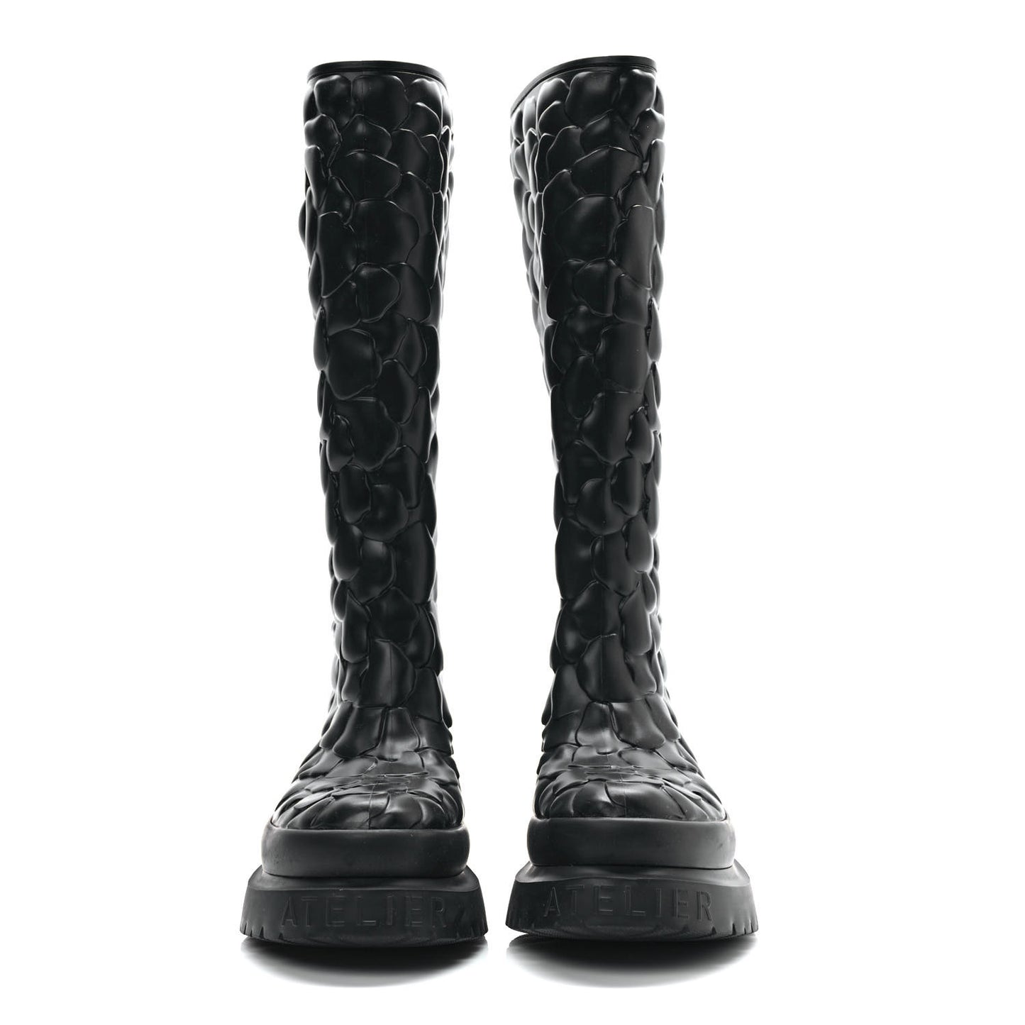 Rubber Atelier 03 Rose Edition 30/50mm Tall Rainboots 38 Black