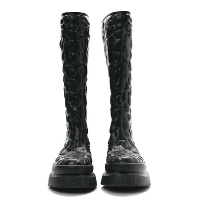 Valentino Garavani Rubber Atelier 03 Rose Edition 30/50mm Tall Rainboots 38 Black 2 of 9