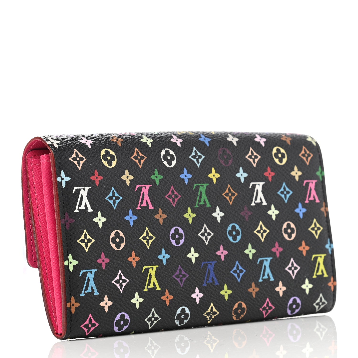 Louis Vuitton Monogram Multicolor Sarah Wallet Black Grenade 3 of 10