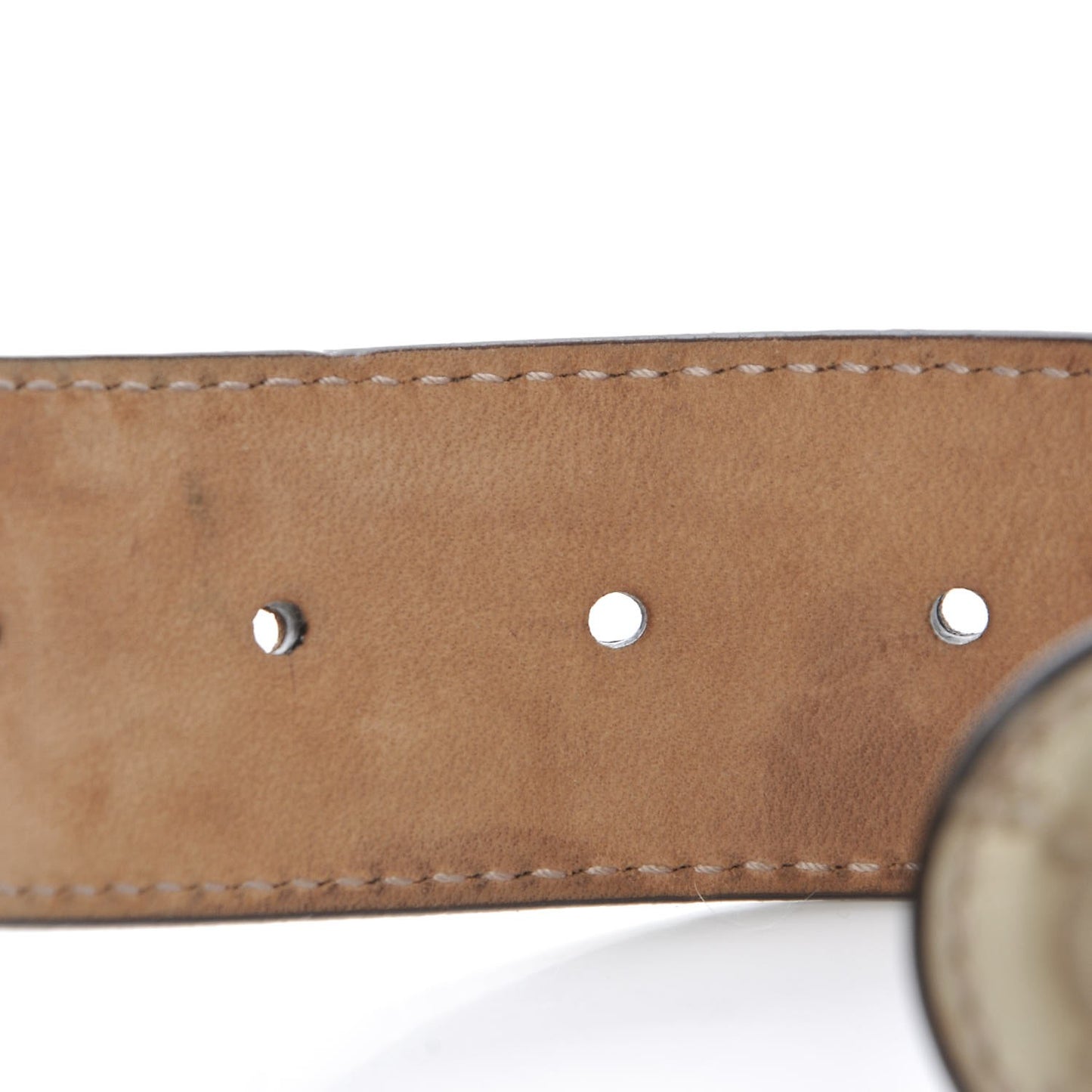 Metallic Soft Guccissima Interlocking G 40mm Belt 85 34 Champagne