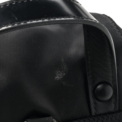 Prada Nylon Brushed Calfskin Mini Backpack Black 12 of 13